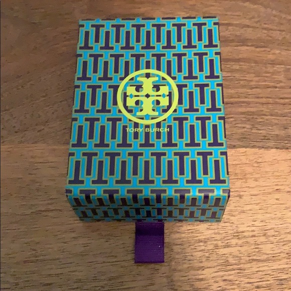 Tory Burch Gold Logo Earrings - Picture 4 of 4